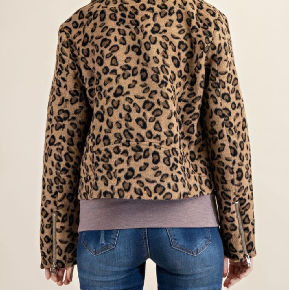Leopard Moto Jacket - Picture 4 of 6